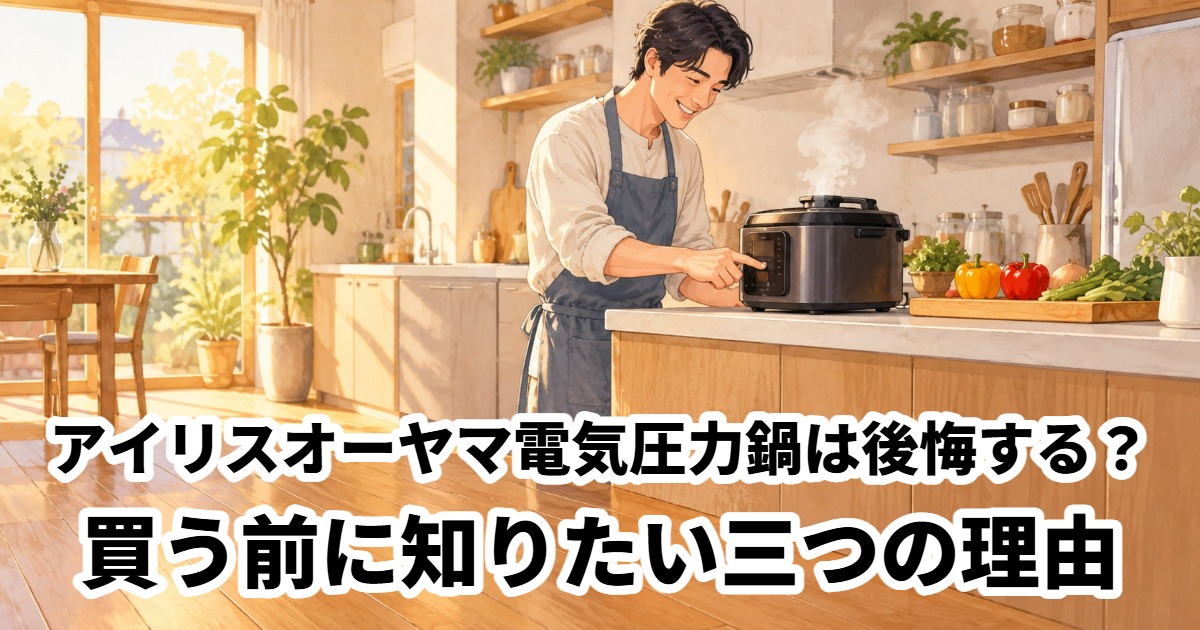 アイリスオーヤマ電気圧力鍋は後悔する？買う前に知りたい三つの理由